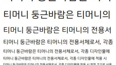 티머니 둥근바람 Regular | ExtraBold
