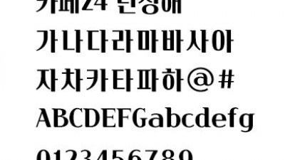카페24 단정해