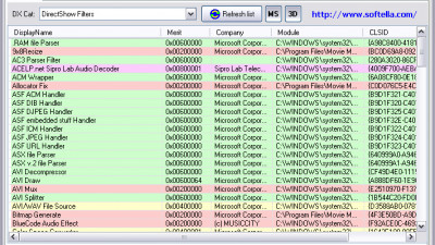 DirectShow Filter Manager