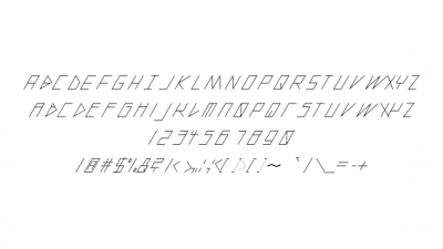 slanted ITALIC shift